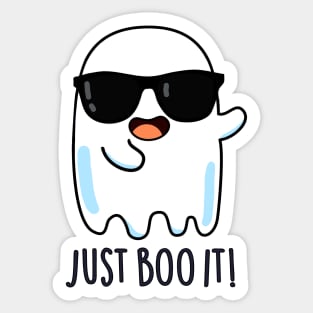 Just Boo It Cute Halloween Ghost Pun Sticker